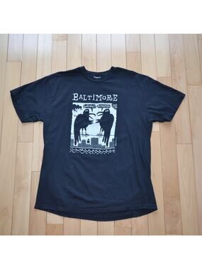 NWT Comfort Colors Baltimore Edgar Allen Poe Nevermore T-Shirt Tee Size XL